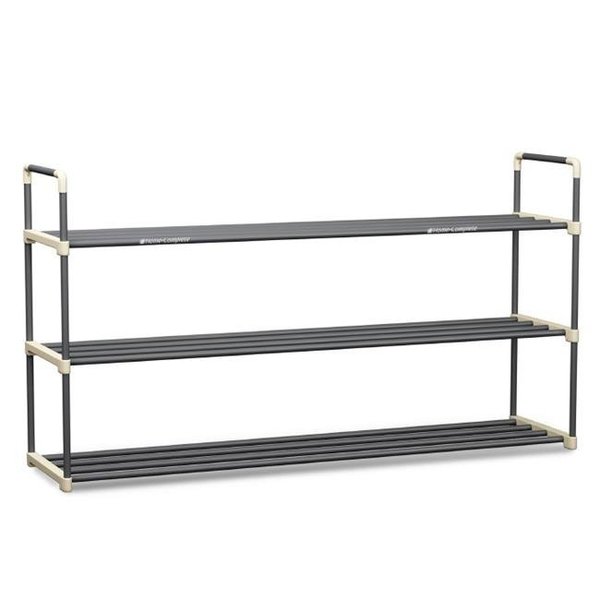 Home-Complete Home-Complete HC-2102 Shoe Rack with 3 Shelves-Three Tiers for 18 Pairs HC-2102